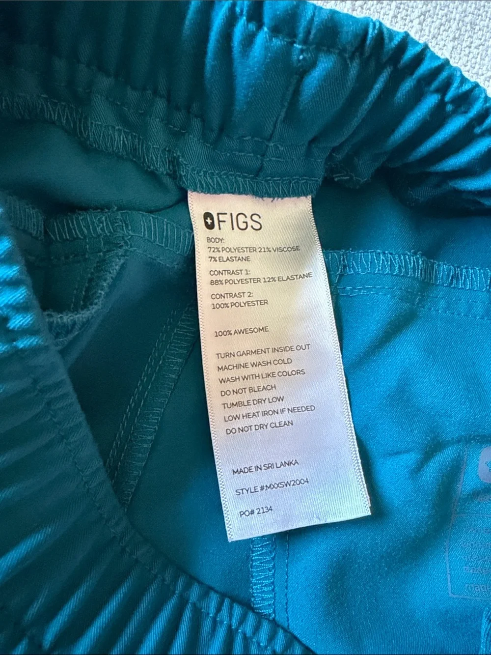 Figs Teal men's Jogger Scrubs